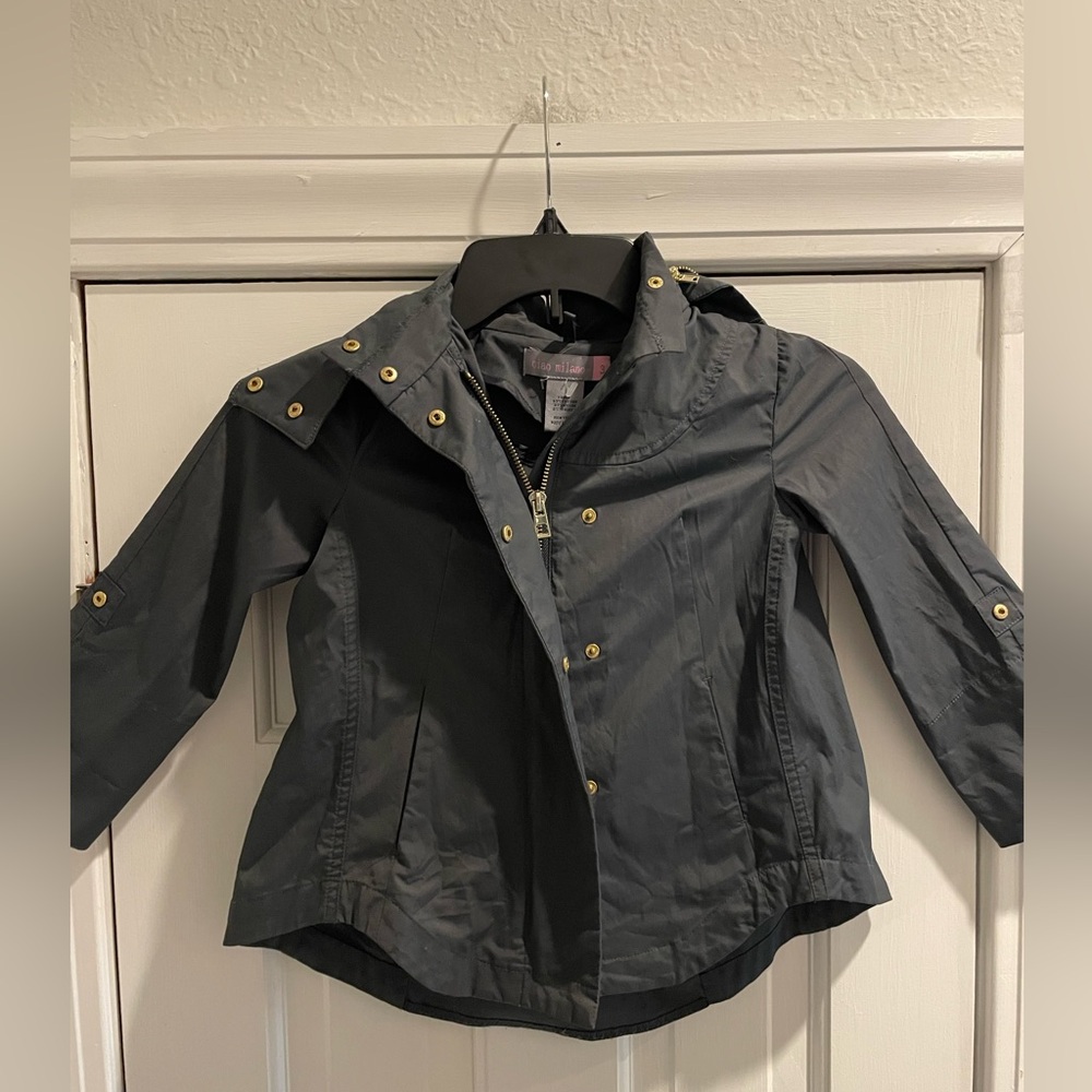 Ciao Milano Savinee toddler girls jacket. Size 3. Water repellent. Charcoal gray